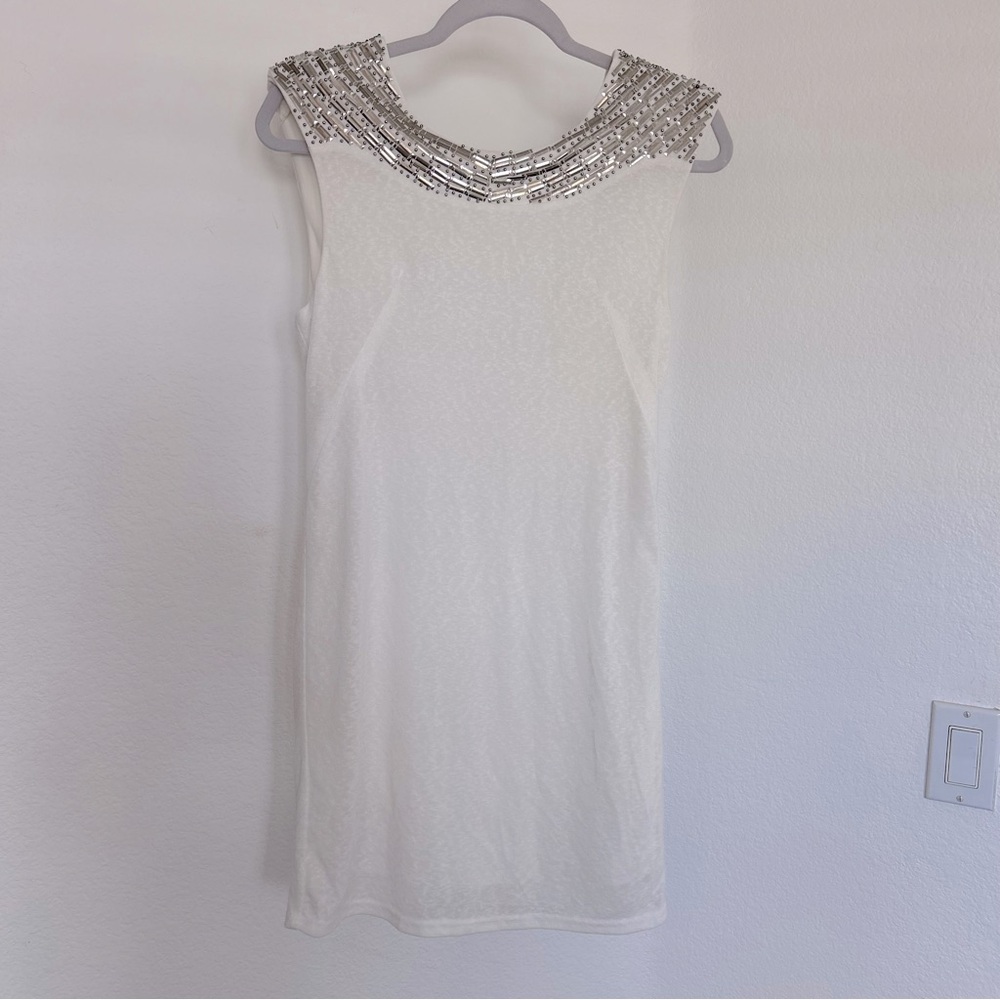 Embellished Dress with Low Cut Back detial SizeS